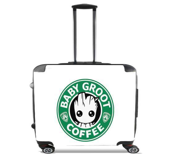 Groot Coffee para Ruedas cabina bolsa de equipaje maleta trolley 17" laptop