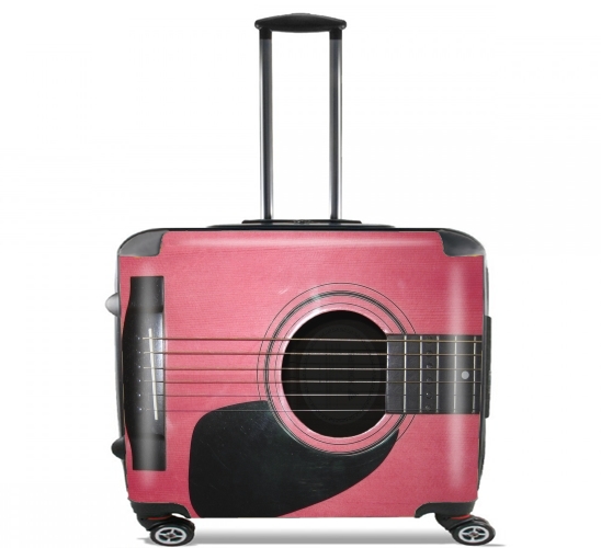 guitarra rosa para Ruedas cabina bolsa de equipaje maleta trolley 17" laptop