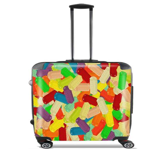 Gummy London Phone  para Ruedas cabina bolsa de equipaje maleta trolley 17" laptop