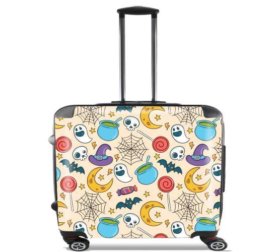  Halloween Pattern Potion para Ruedas cabina bolsa de equipaje maleta trolley 17" laptop