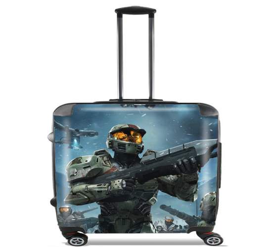  Halo War Game para Ruedas cabina bolsa de equipaje maleta trolley 17" laptop