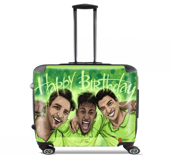  Happy Birthday MSN  para Ruedas cabina bolsa de equipaje maleta trolley 17" laptop