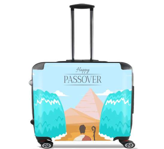  Happy passover para Ruedas cabina bolsa de equipaje maleta trolley 17" laptop