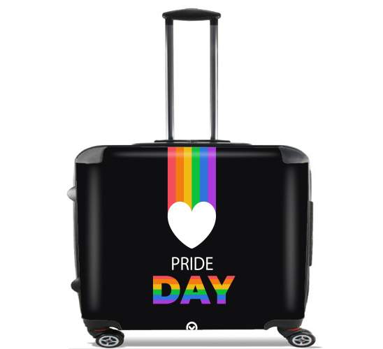  Happy pride day para Ruedas cabina bolsa de equipaje maleta trolley 17" laptop
