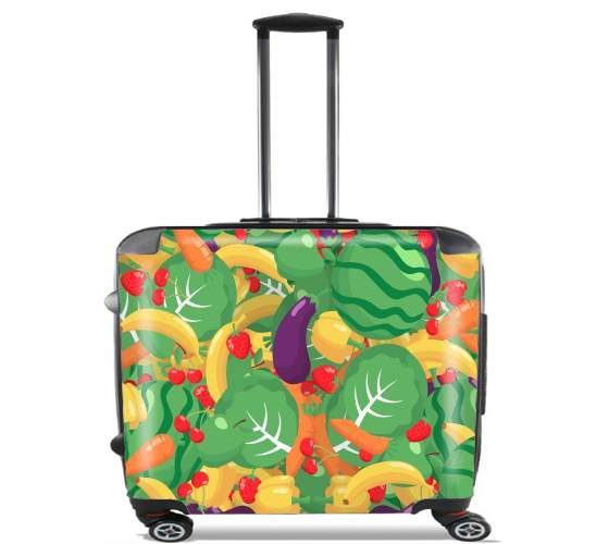  Healthy Food: Fruits and Vegetables V2 para Ruedas cabina bolsa de equipaje maleta trolley 17" laptop