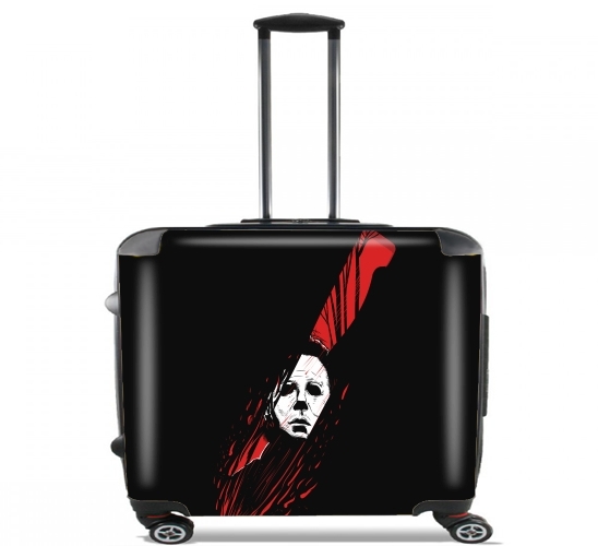  Hell-O-Ween Myers knife para Ruedas cabina bolsa de equipaje maleta trolley 17" laptop