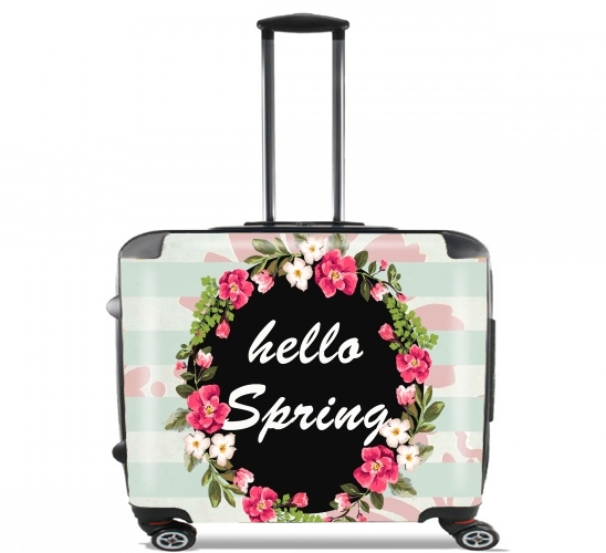  HELLO SPRING para Ruedas cabina bolsa de equipaje maleta trolley 17" laptop
