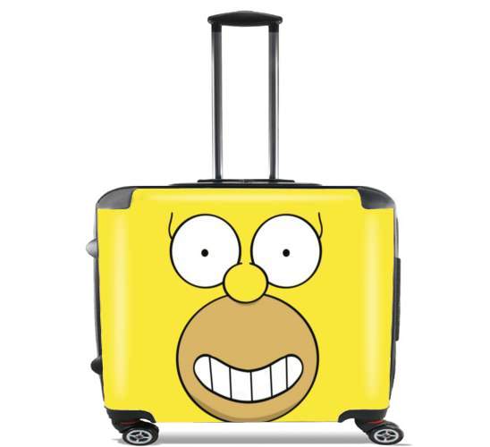  Homer Face para Ruedas cabina bolsa de equipaje maleta trolley 17" laptop