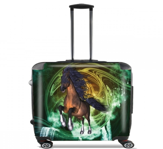  Horse with blue mane para Ruedas cabina bolsa de equipaje maleta trolley 17" laptop