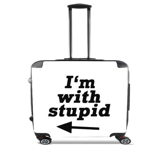  I am with Stupid South Park para Ruedas cabina bolsa de equipaje maleta trolley 17" laptop