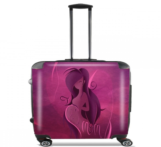  I Love Mom para Ruedas cabina bolsa de equipaje maleta trolley 17" laptop