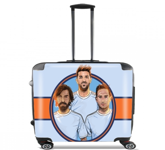  I Love NY City FC para Ruedas cabina bolsa de equipaje maleta trolley 17" laptop