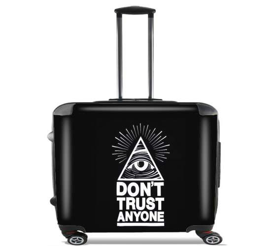  Illuminati Dont trust anyone para Ruedas cabina bolsa de equipaje maleta trolley 17" laptop