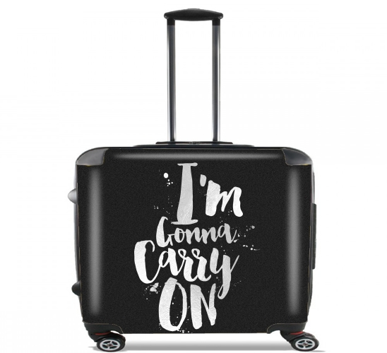  I'm gonna carry on para Ruedas cabina bolsa de equipaje maleta trolley 17" laptop