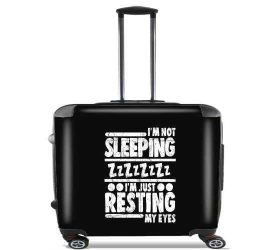  im not sleeping im just resting my eyes para Ruedas cabina bolsa de equipaje maleta trolley 17" laptop