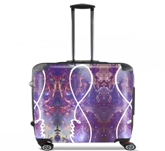  Infinity Love Galaxy para Ruedas cabina bolsa de equipaje maleta trolley 17" laptop