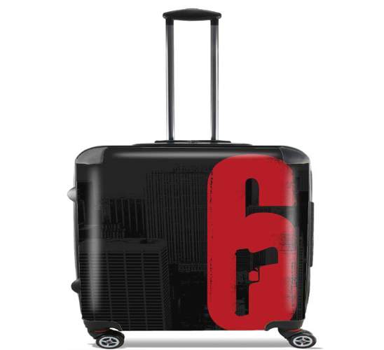  Inspiration Rainbow 6 Siege - Pistol inside Gun para Ruedas cabina bolsa de equipaje maleta trolley 17" laptop
