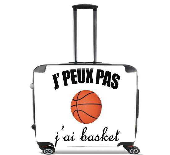  Je peux pas j ai basket para Ruedas cabina bolsa de equipaje maleta trolley 17" laptop