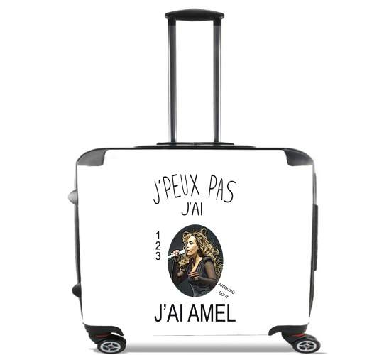  Je peux pas jai Amel para Ruedas cabina bolsa de equipaje maleta trolley 17" laptop