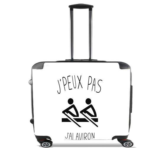  Je peux pas jai Aviron para Ruedas cabina bolsa de equipaje maleta trolley 17" laptop