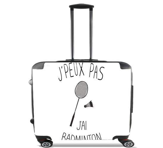  Je peux pas jai badminton para Ruedas cabina bolsa de equipaje maleta trolley 17" laptop