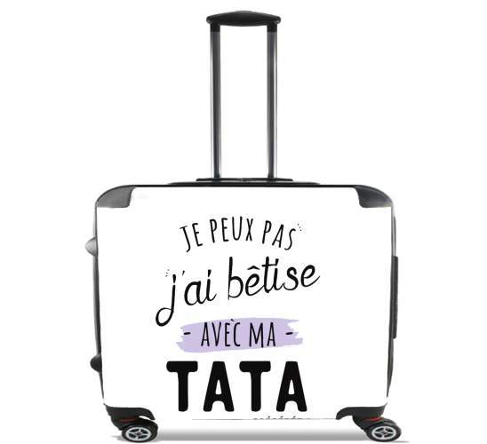  Je peux pas jai betise avec TATA para Ruedas cabina bolsa de equipaje maleta trolley 17" laptop
