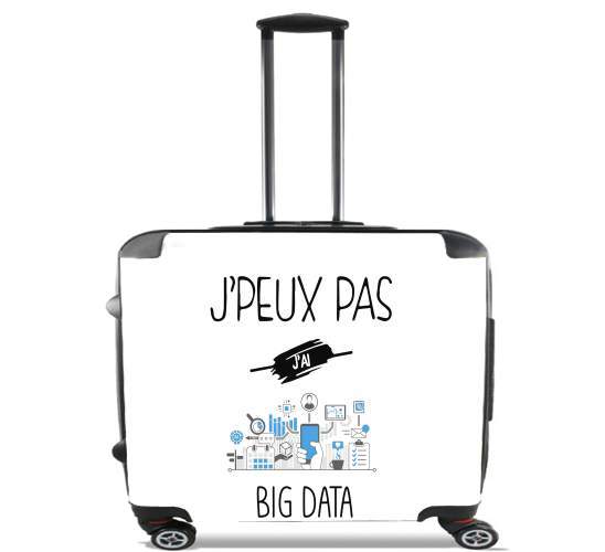  Je peux pas jai Big Data para Ruedas cabina bolsa de equipaje maleta trolley 17" laptop