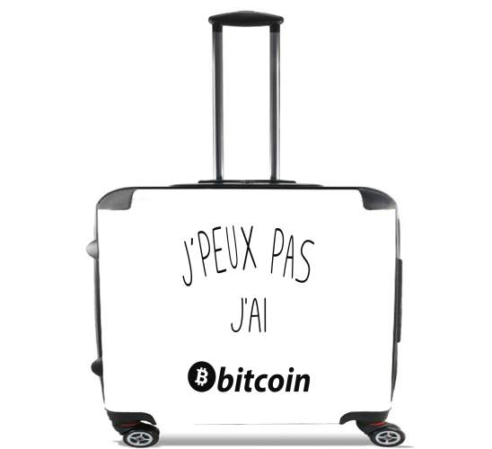  Je peux pas jai bitcoin para Ruedas cabina bolsa de equipaje maleta trolley 17" laptop
