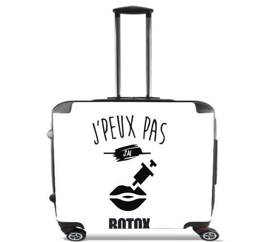  Je peux pas jai botox para Ruedas cabina bolsa de equipaje maleta trolley 17" laptop
