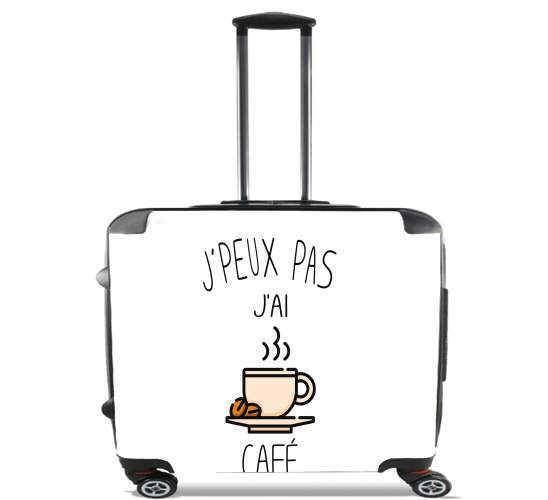  Je peux pas jai cafe para Ruedas cabina bolsa de equipaje maleta trolley 17" laptop