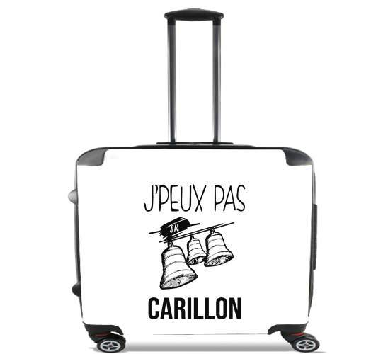  Je peux pas jai carillon para Ruedas cabina bolsa de equipaje maleta trolley 17" laptop