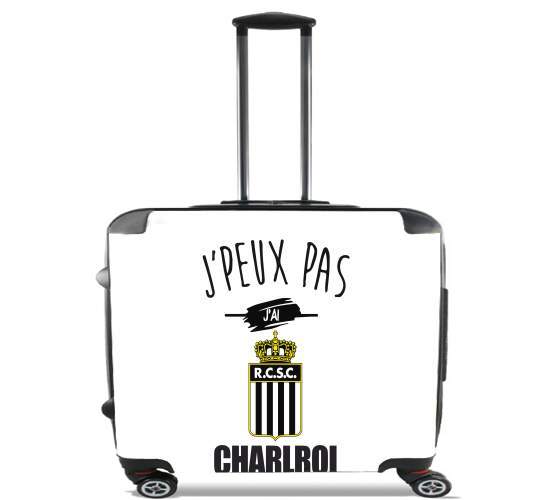  Je peux pas jai charleroi Belgique para Ruedas cabina bolsa de equipaje maleta trolley 17" laptop