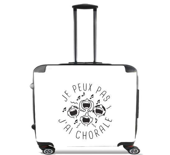  Je peux pas jai chorale para Ruedas cabina bolsa de equipaje maleta trolley 17" laptop