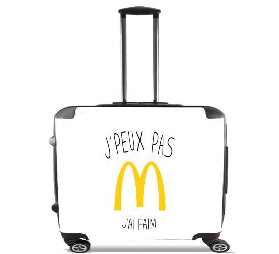  Je peux pas jai faim McDonalds para Ruedas cabina bolsa de equipaje maleta trolley 17" laptop