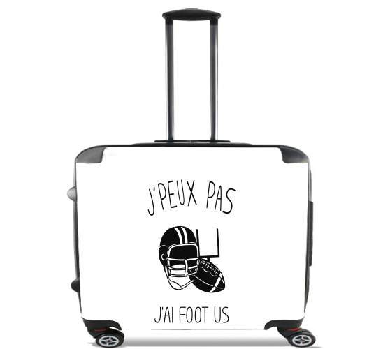  Je peux pas jai Foot US para Ruedas cabina bolsa de equipaje maleta trolley 17" laptop