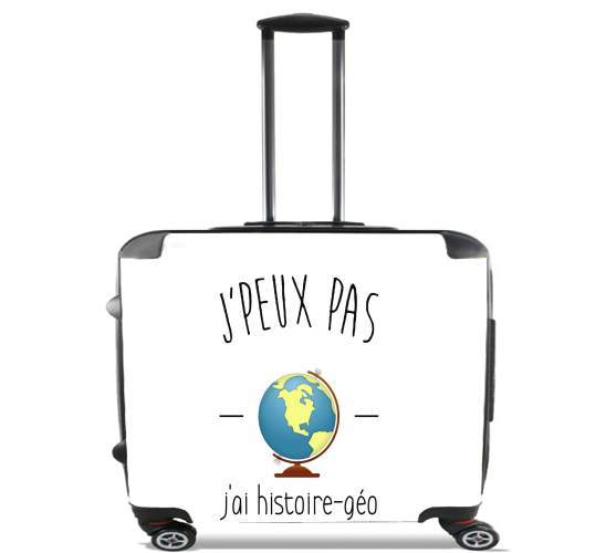  Je peux pas jai histoire geographie para Ruedas cabina bolsa de equipaje maleta trolley 17" laptop