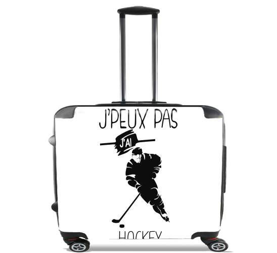  Je peux pas jai hockey sur glace para Ruedas cabina bolsa de equipaje maleta trolley 17" laptop
