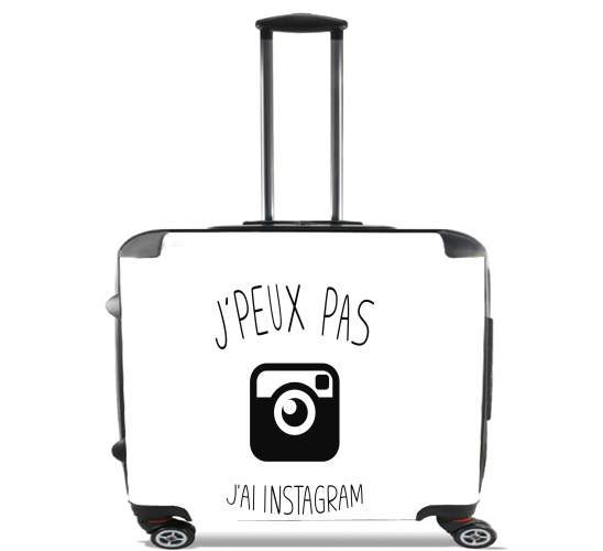 Je peux pas jai instagram para Ruedas cabina bolsa de equipaje maleta trolley 17" laptop