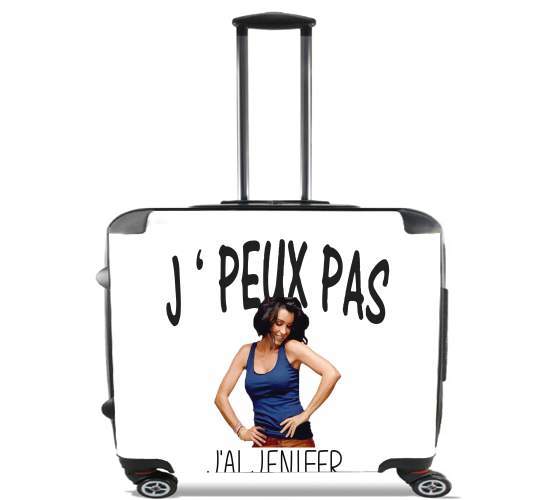  Je peux pas jai Jenifer para Ruedas cabina bolsa de equipaje maleta trolley 17" laptop