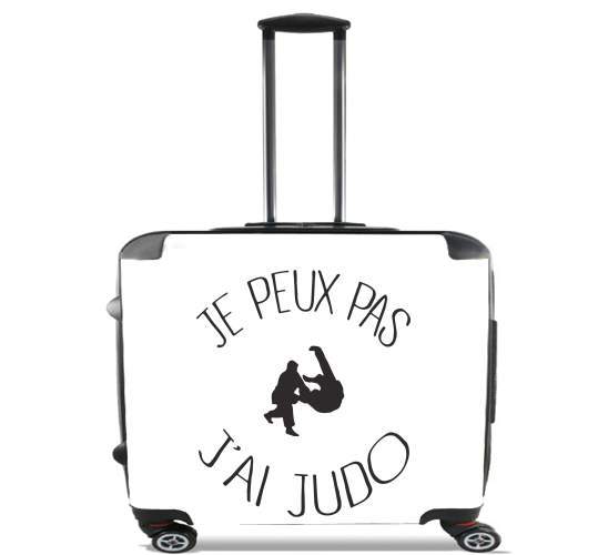  Je peux pas jai Judo ceinture para Ruedas cabina bolsa de equipaje maleta trolley 17" laptop