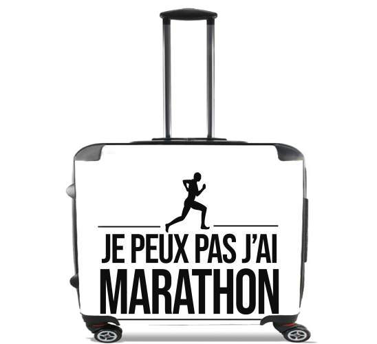  Je peux pas jai marathon para Ruedas cabina bolsa de equipaje maleta trolley 17" laptop