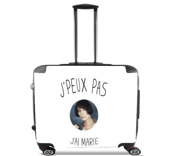  Je peux pas jai Marie Laforet para Ruedas cabina bolsa de equipaje maleta trolley 17" laptop