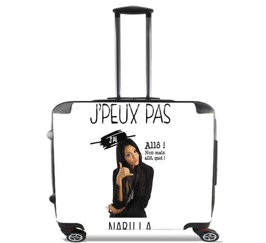  Je peux pas jai Nabilla Allo para Ruedas cabina bolsa de equipaje maleta trolley 17" laptop