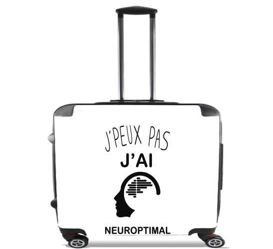  Je peux pas jai neuroptimal para Ruedas cabina bolsa de equipaje maleta trolley 17" laptop
