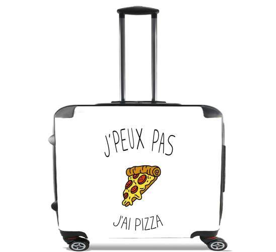  Je peux pas jai pizza para Ruedas cabina bolsa de equipaje maleta trolley 17" laptop