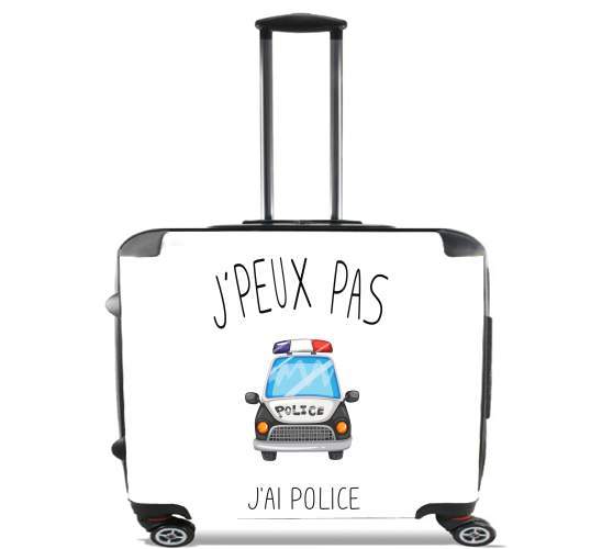  Je peux pas jai Police para Ruedas cabina bolsa de equipaje maleta trolley 17" laptop