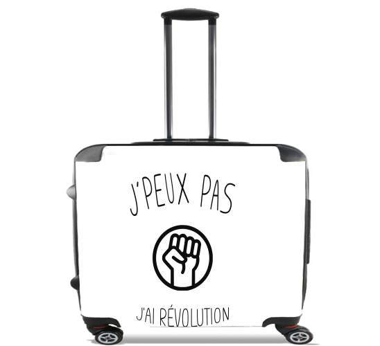  Je peux pas jai revolution para Ruedas cabina bolsa de equipaje maleta trolley 17" laptop