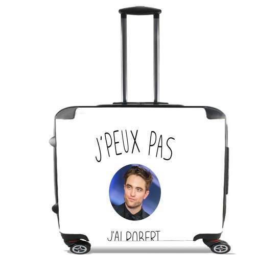  Je peux pas jai Robert Pattinson para Ruedas cabina bolsa de equipaje maleta trolley 17" laptop