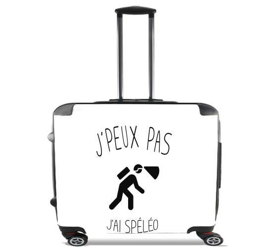  Je peux pas jai speleologie para Ruedas cabina bolsa de equipaje maleta trolley 17" laptop