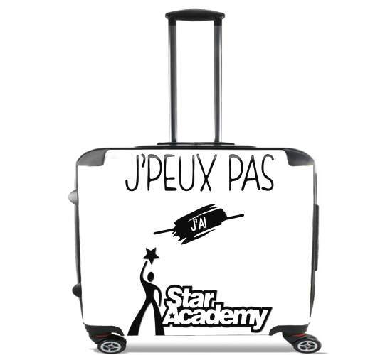  Je peux pas jai Star Academy para Ruedas cabina bolsa de equipaje maleta trolley 17" laptop